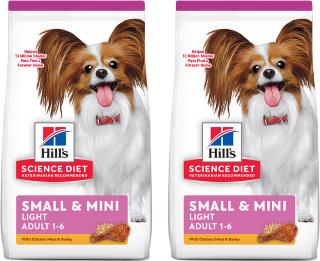힐스사이언스다이어트 강아지 어덜트 스몰 앤 미니 기능성 사료, 다이어트(체중감소), 1.5kg, 2개