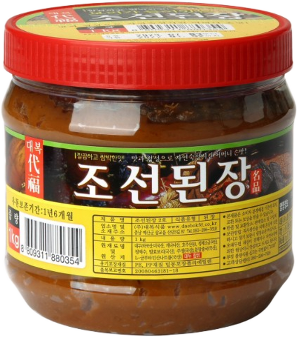 대복식품 땅바풍 2년이상숙성 보리가들어간 조선된장_본사직송, 1kg, 1개