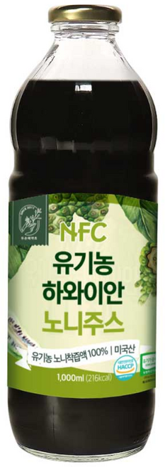 NFC 유기농 하와이안 노니 주스 1000ml, 1L, 1개