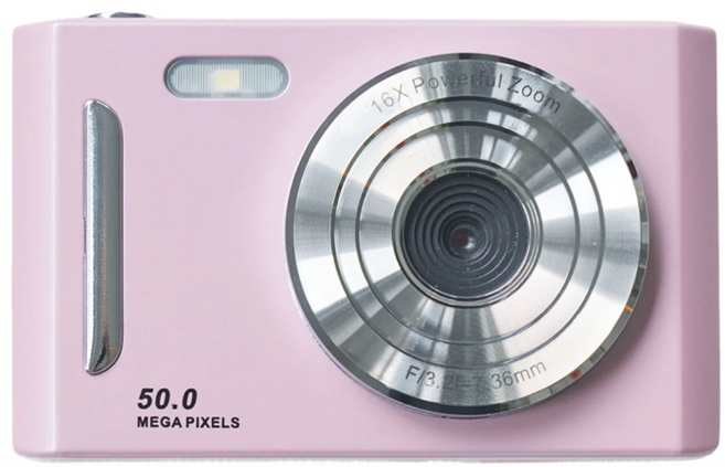 휴그 네오 디지털 카메라 2컬러 레트로 카메라 빈티지 디카 귀여운 선물, 네오 디지털 카메라(핑크)