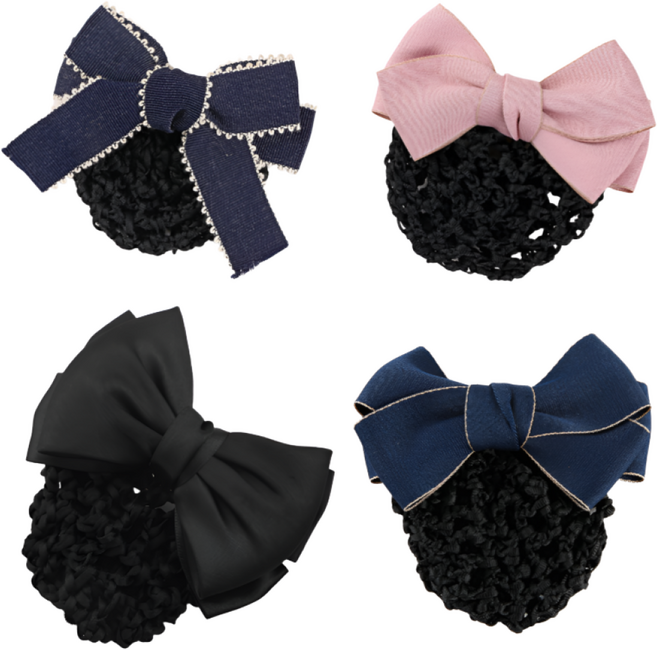 간호사 머리망 승무원 면접용 업무용 단정한 데일리 리본 머리망 4종세트