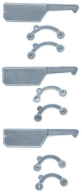 오브젝티브 코뽕 노즈픽서 실리콘 3종 세트 케이스, 투명, 1세트