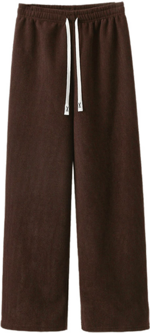 유니미스 여성 겨울 코듀로이 와이드 기모 골덴 팬츠