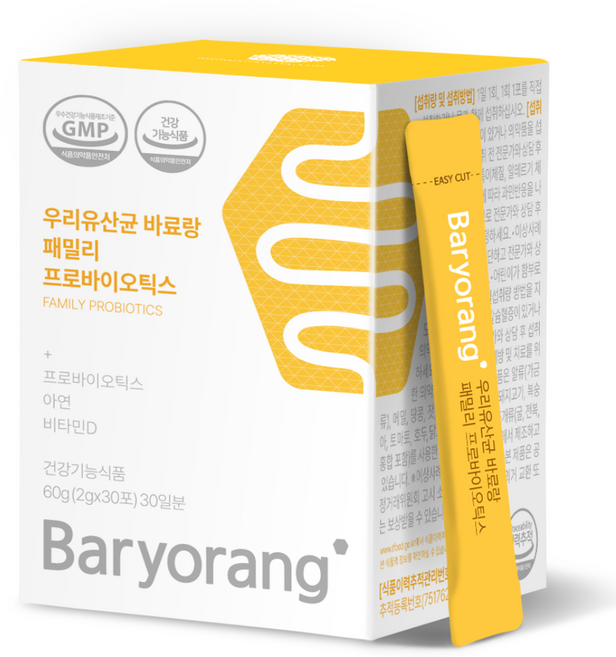 바료랑 우리 유산균 패밀리 프로바이오틱스, 60g, 1개
