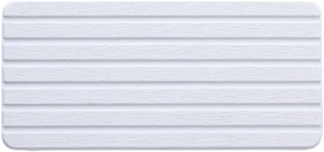 아르앤유 프리미엄 규조토 건조대 욕실 비누받침 홈 파인 트레이, 20x10cm, 화이트, 1개