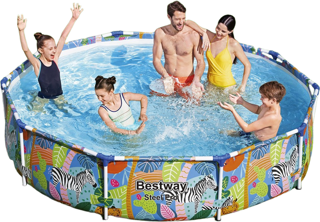 베스트웨이 대형 원형 프레임 풀장 BW 56985, Tropical, 1개
