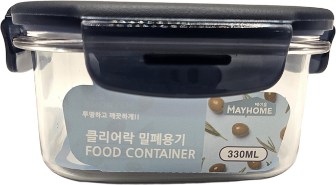 클리어락 정사각330ML, 330ML, 1개