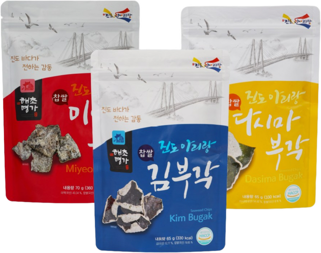 해초명가 김 미역 다시마 찹쌀부각, 미역부각70g, 1개