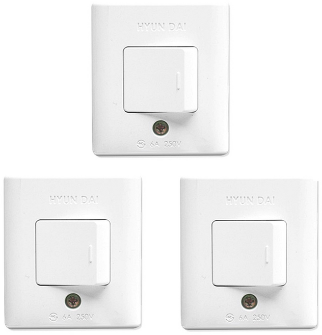 노출스위치1구, 3개