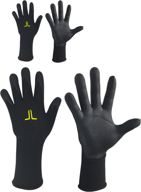 TAPONY 자외선차단 프로그립 1+1 바다수영장갑 작업장갑 코팅장갑 해루질장갑 낚시장갑 사이클장갑, 1세트, 블랙