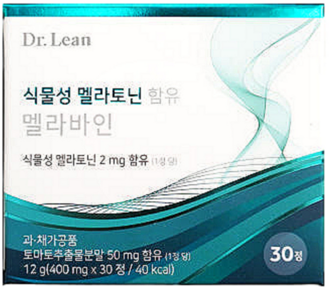 [본사정품] 닥터린 식물성 멜라토닌 2mg 함유 멜라바인, 3개, 12g