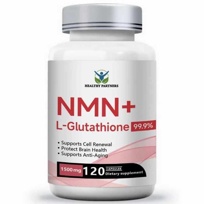 리포좀 NMN+피세틴 L-글루타치온 1500mg 항노화 고순도 99.9% 니코틴아미드 NAD 무관세, 1개, 120정 - 쿠팡