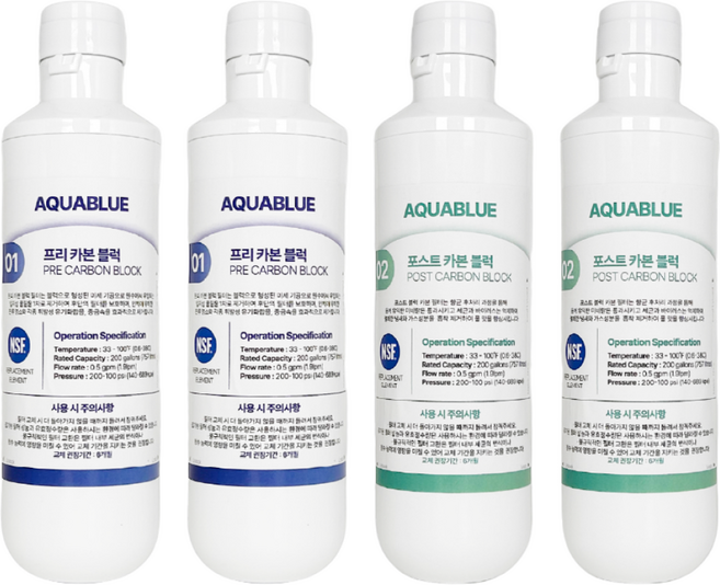 [호환] LG 퓨리케어 정수기 필터 WD501AW 4개 1년세트