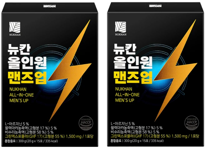 뉴칸 올인원 맨즈업, 300g, 2개 - 쿠팡