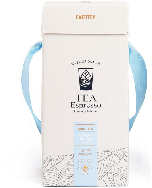 에버티 티에스프레소 밀크티 홍차 원액 코리안브렉퍼스트 24스틱 + 보틀 증정, 1개