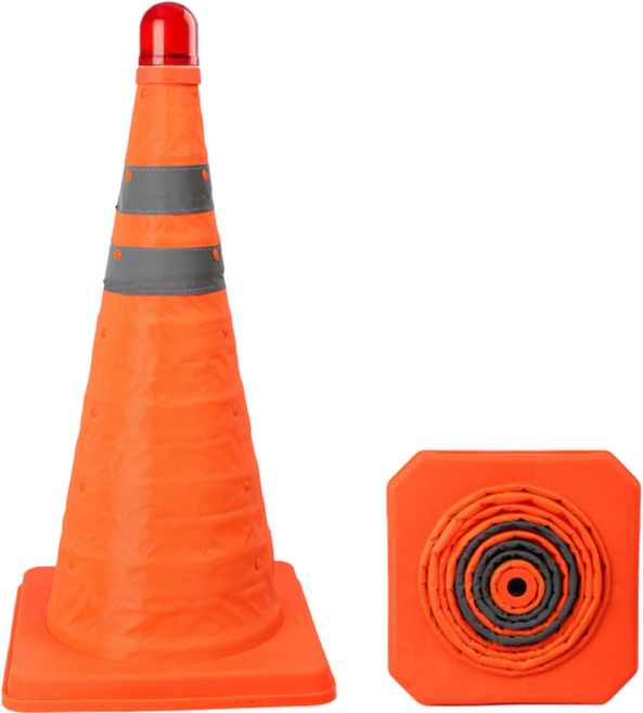 셔니엘 2차사고방지 안전삼각대 LED 비상용 접이식 칼라콘대형, 45CM, 1개