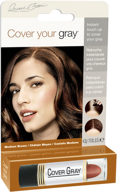 커버유어그레이 터치-업 스틱 4.2g 립스틱 타입 새치커버 짙은 갈색/검은색/밝은 갈색 USA 직수입, 밝은 갈색, 1개