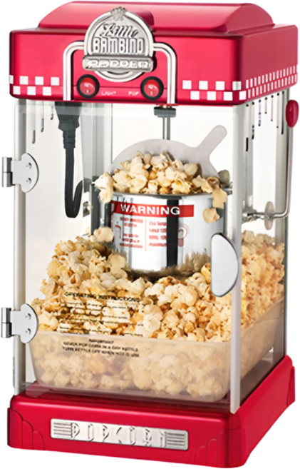 팝팦프리 FUNFUN한 가정용 팝콘 메이커 팝콘기계 제조기 유치원 간식, 팝콘레드