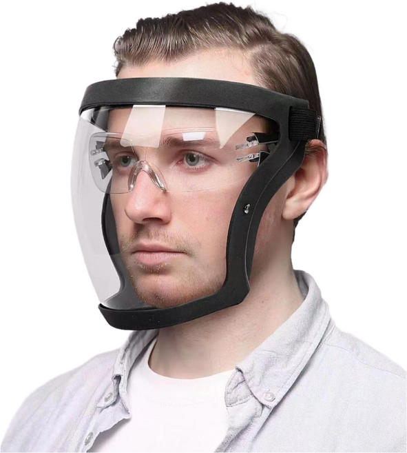 태월 김서림방지 마스크 농약 예초 분진 페이스쉴드 얼굴보호구 필터10매, 1개, 투명