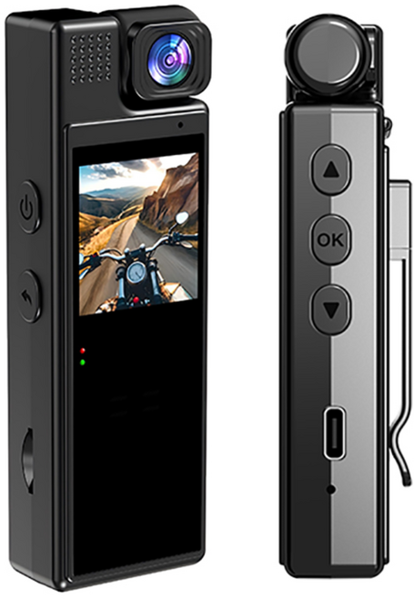 바디캠 FHD 초소형 액션캠 녹음 자전거 오토바이 블랙박스, LM(64GB SD 카드)