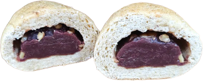 통밀정원 새싹 발아 통밀빵 미니팥빵 480g 국산 통밀 100% 무설탕 소화가 잘되는빵 식사대용 건강한 먹거리 무방부제 무유화제 무팽창제, 8개, 60g