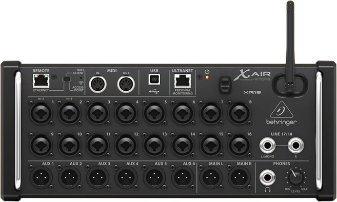 베링거 XR18 디지털 믹서 태블릿용 18채널 오디오 믹서 [공식인증점]