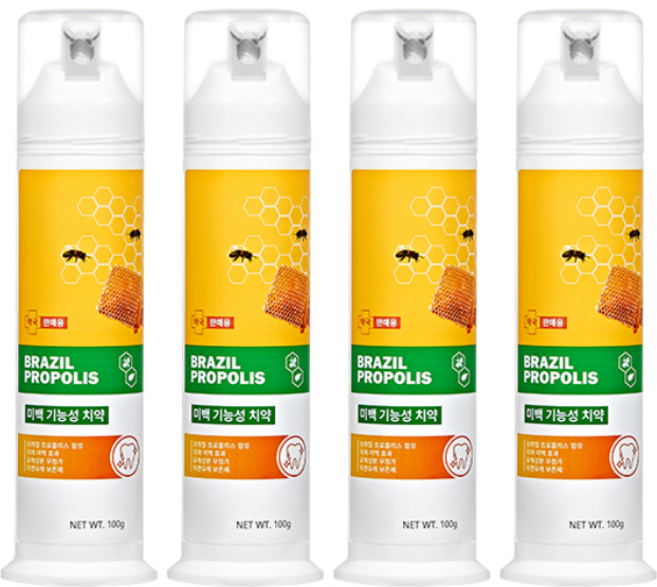 닥터로드 프로폴리스 화이트 미백 치약, 100g, 4개