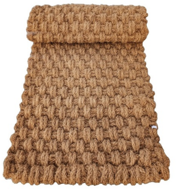 (주)다온네이쳐 야자매트 폭0.8m 길이3m 두께35T 코코넛매트 야자수매트 야외매트 고정핀8개지급, 갈색, 1개