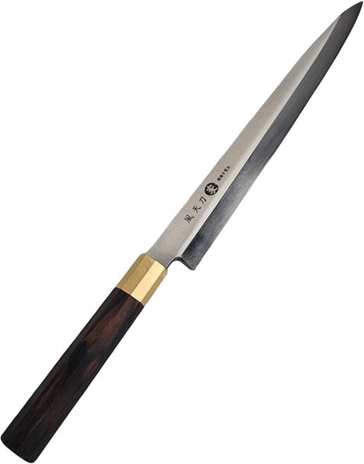 풍천도 금장 팔각흑단목손잡이 야나기바 사시미 회 칼 24cm, 풍천도 야나기바 240+이름새김, 1개
