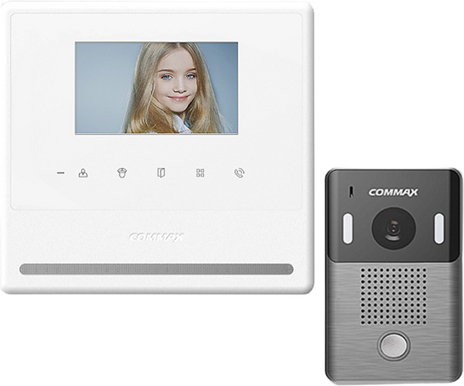 COMMAX 아날로그 비디오폰 화이트, CAV-43Y