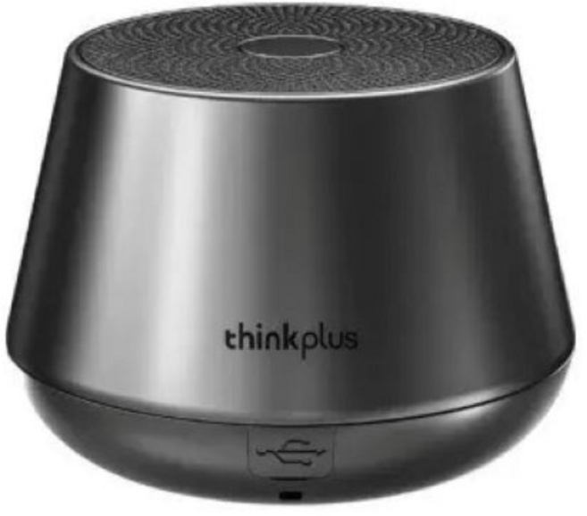 Lenovo thinkplus 휴대용 생활방수 블루투스 미니 스피커, 블랙