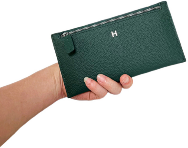 핏룸 프리미엄 소가죽 H장지갑 여성장지갑 가죽지갑 슬림장지갑 지폐지갑