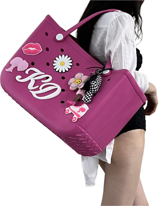 엠오피 실내 수영가방 방수백 목욕 수영장 수영복 가방 대형 비치백, L-Bag, 핫핑크