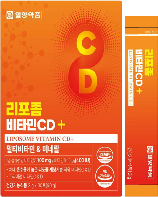 [런칭 특가] 리포좀 비타민c 비타민d + 멀티비타민 & 미네랄 스틱형, 1개, 90g