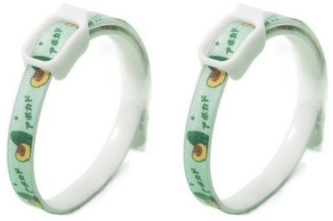 요기쏘 반려동물 목걸이, 아보카도, 2개