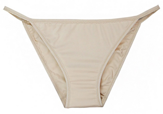 여성 수영복 비키니 이너팬티 래쉬가드, 1개, 카키베이지