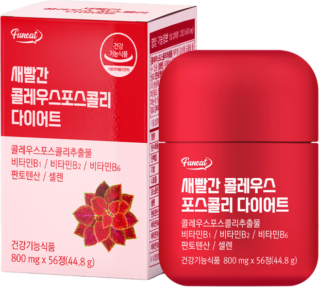 퍼니트 새빨간 콜레우스 포스콜리 다이어트, 56정, 1개