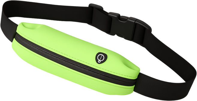 고핏 초경량 슬림 러닝벨트, 그린, 1개