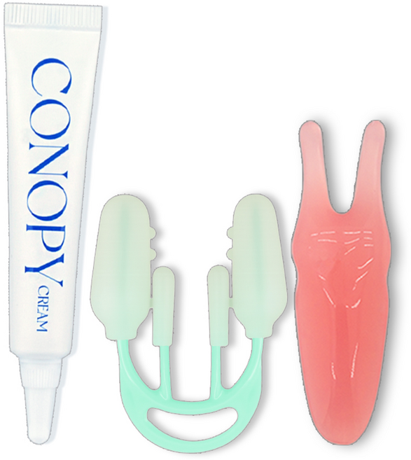 코노피 코라인 보정기 3종 세트 복코 휜코 메부리코 콧볼 콧대 높이기, 3종세트(코라인 보정기+괄사기+크림)