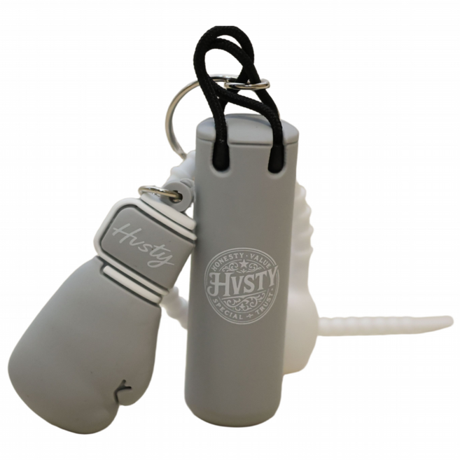 글러브 샌드백 키링 복싱 MMA 백참 차키 고리 가방 걸이, 연회색, 1개