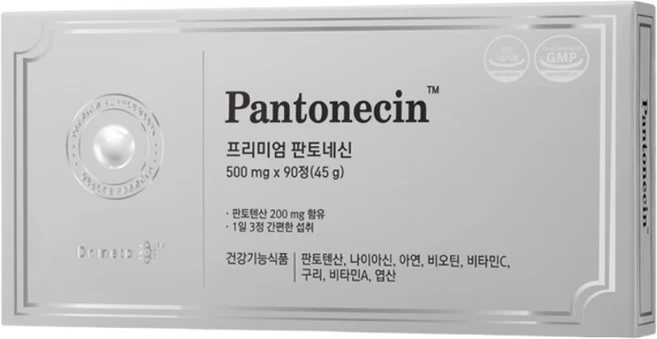 닥터메타 프리미엄 판토네신 / 판토텐산 영양제 비타민 B5, 2개, 90정 - 쿠팡