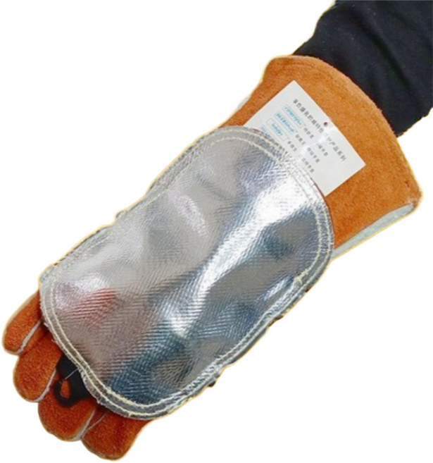 웰딩하우스 손등보호 방열 용접장갑 소가죽 내열 장갑, 1개