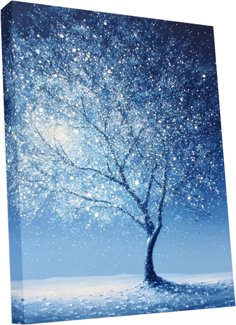 뉴타임즈 보석십자수 캔버스 40X50 다이아몬드 그림 3D 다이아몬드 자수를 붙이다 반짝반짝 가정 장식품 액자 포함 DIY 수공예 애호가 특별한 선물, 1세트, 반짝이는 나무 00220