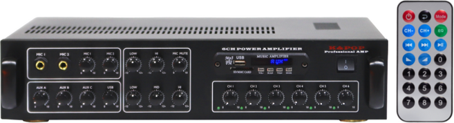 사운드바이 6채널 매장용 앰프 업소용 블루투스 엠프 카페 식당 헬스장 매장 사무실 강의실 오디오 음향 480W