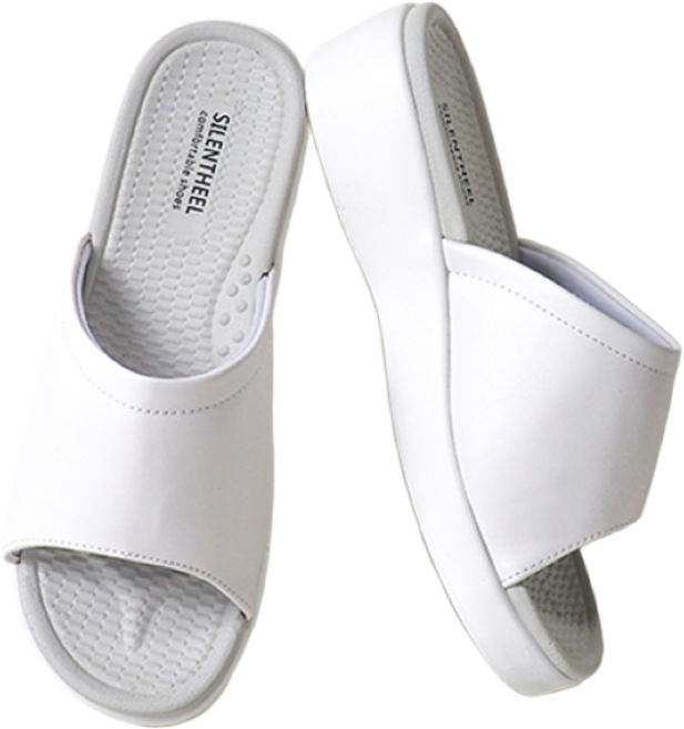 사일런트힐 폭신한 여성 통굽 슬리퍼 4.5cm 쿠션 키높이 발편한 사무실화 근무화 KS011