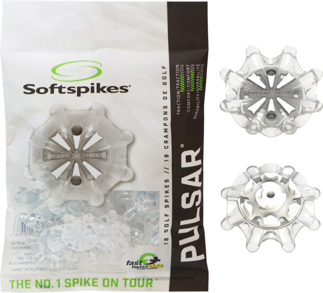 소프트스파이크 펄사 핀-아디다스 콜프화 스파이크클릿징 골프화징 온코, 18개, 투명화이트