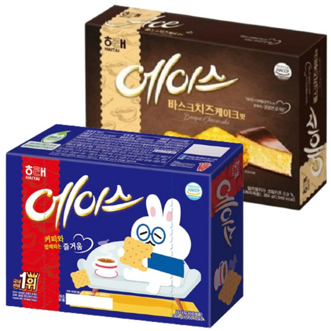 해태 에이스 364g+바스크치즈케이크맛 364g, 364g, 1세트