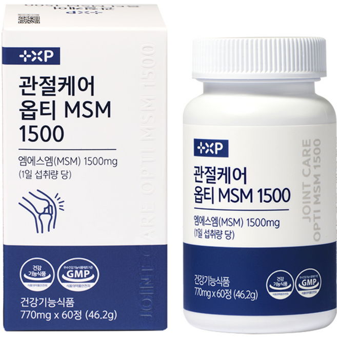 관절케어 옵티 MSM (엠에스엠) 1500 약국정품 추천, 12박스, 5정