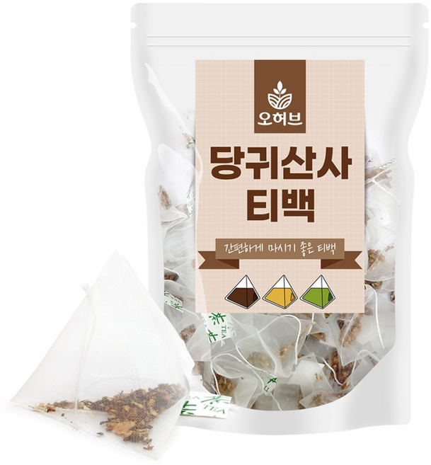 참당귀산사차 티백 삼각티백차 식수대용, 1g, 1개, 100개입