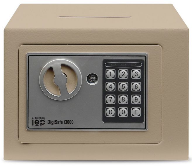 아이이피 디지털 미니금고 i3000, 골드